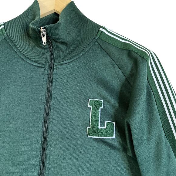 Molly Bracken Lili Sidonio Track Jacket Small Kelly Green Full Zip Pocket L Logo - Picture 3 of 9